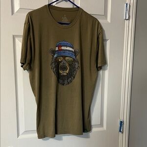 Olive Bear Graphic Tee